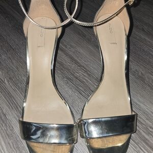 Aldo Women's Metallic Gold Heels
